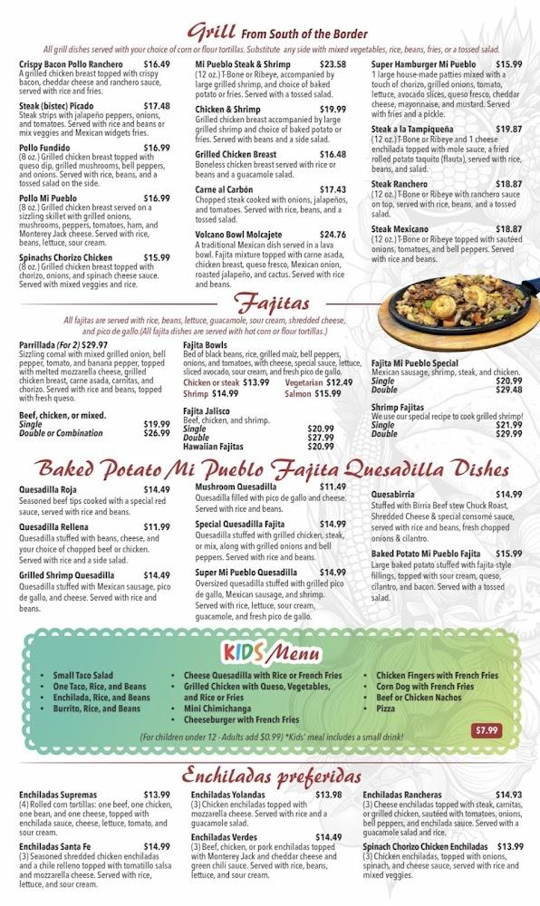 Mi Pueblo Batesville Menu image 1