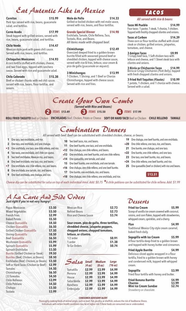 Mi Pueblo Batesville Menu image 3
